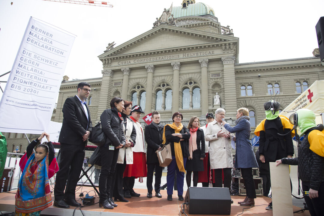 Nationalrats- und Ständratspräsident Christa Markwalder und Raphaël Comte